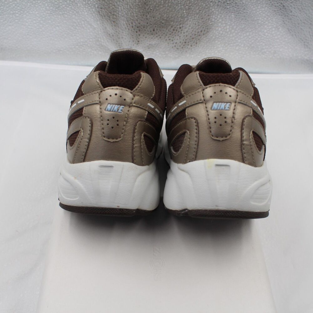Nike Compete Run Women's Size 7.5 Brown Gold Green Swoosh Retro Running Shoes - Picture 4 of 9